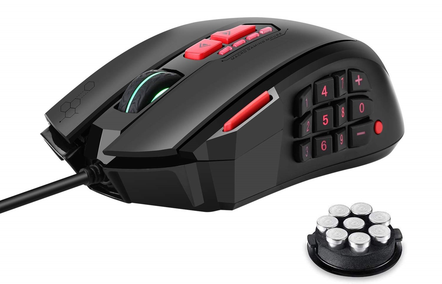 modern computer mouse with lots of button