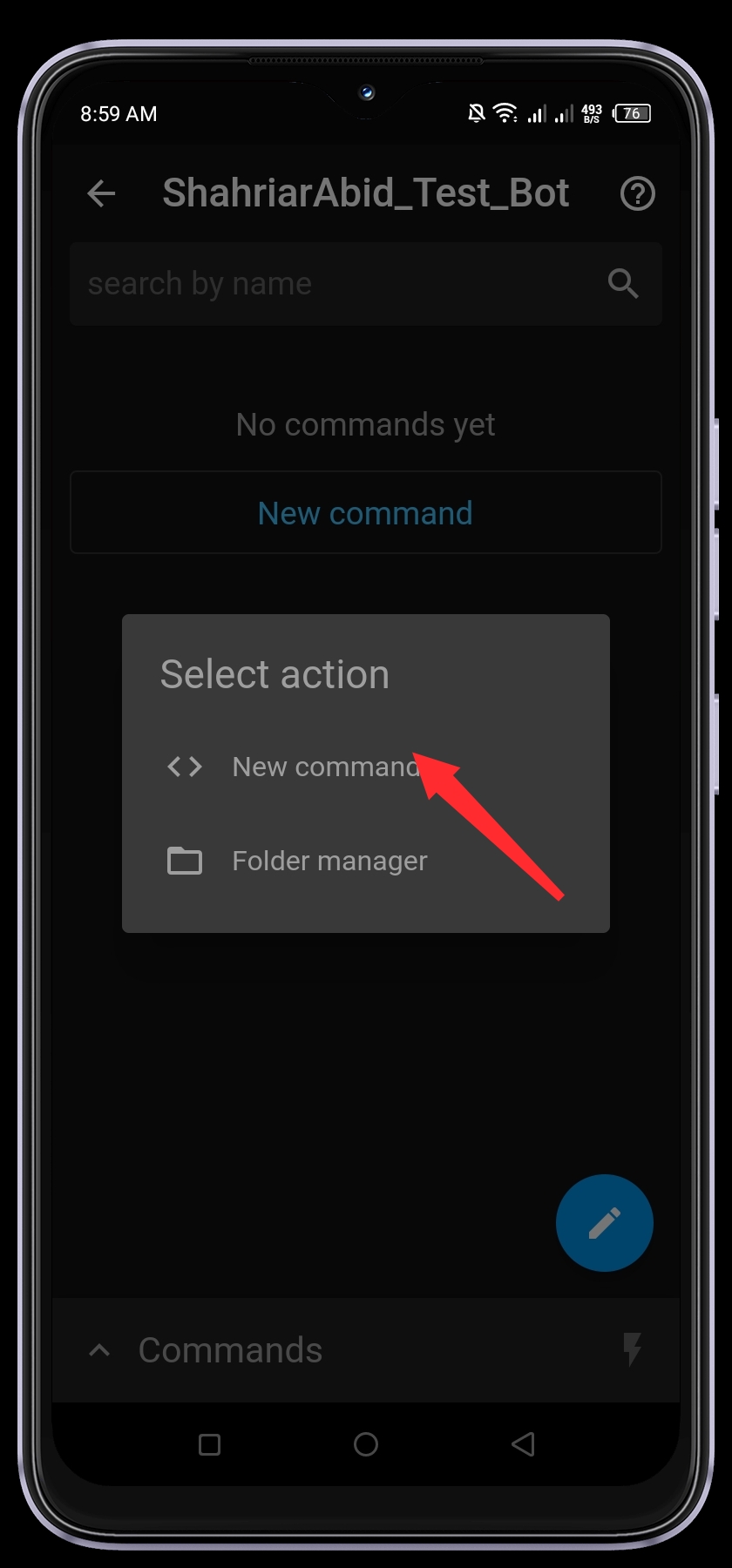 Click New Command