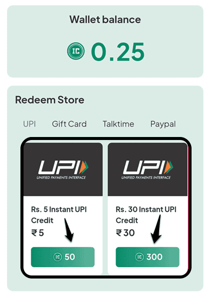 redeem money from incash app