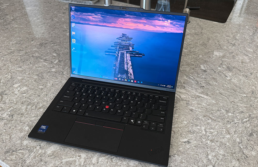 Lenovo ThinkPad X1 Carbon Aura Edition laptop front view