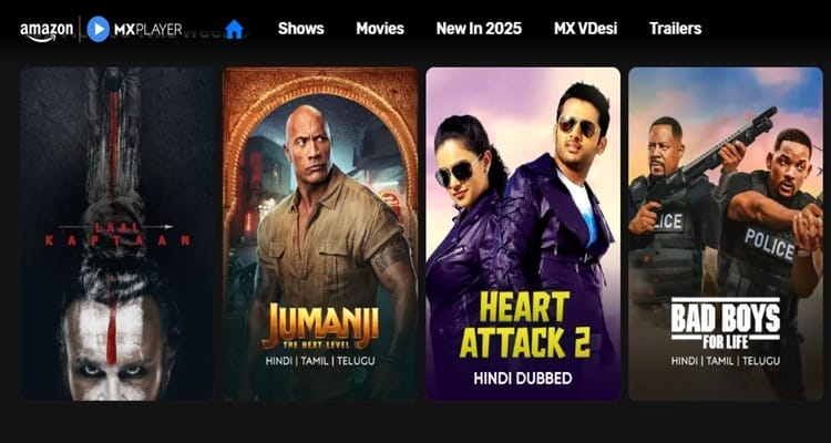 Watch web series on Amazon MX player