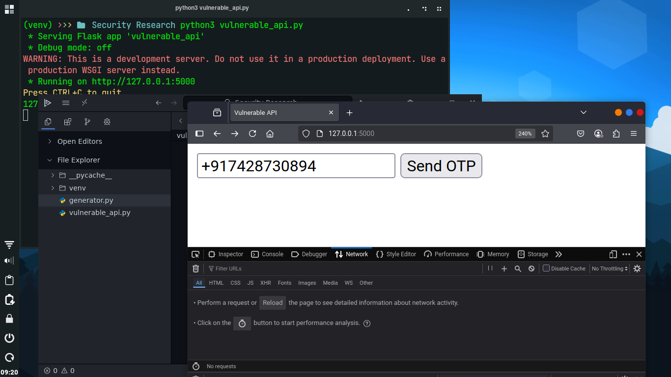 Insecure OTP Delivery Mechanism