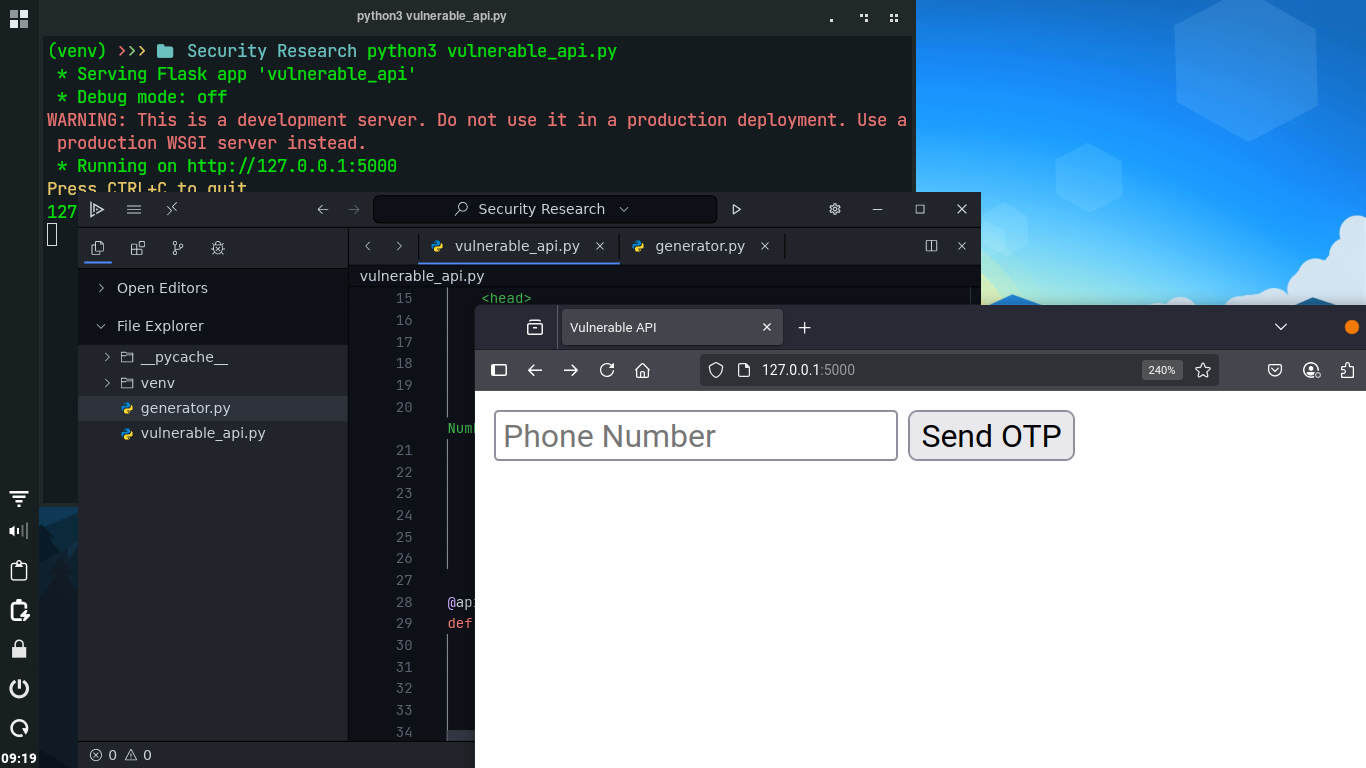 Insecure OTP Delivery Mechanism