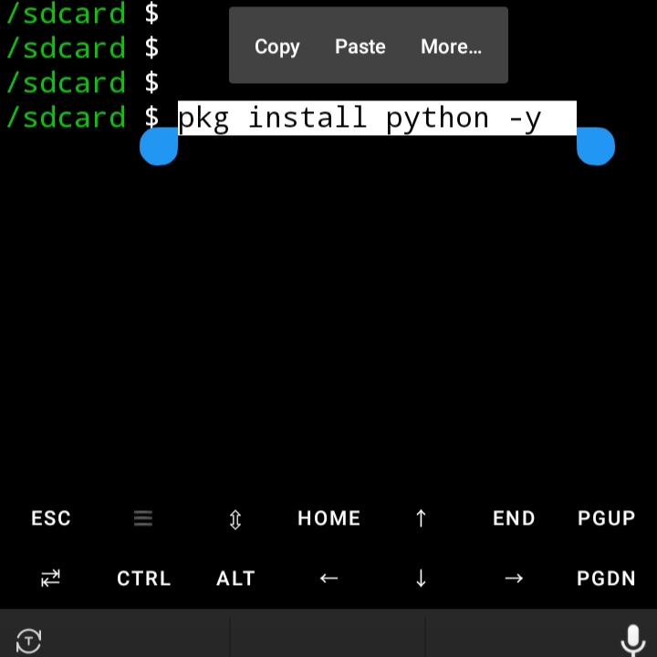python install