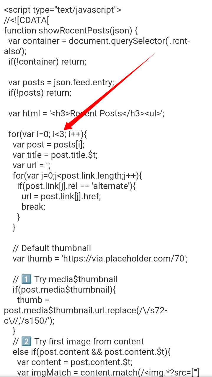 ব্লগার রিসেন্ট পোস্ট widgets