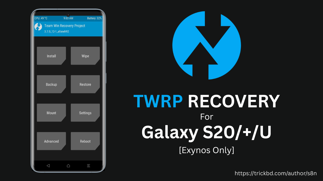 TWRP RECOVERY FOR GALAXY S20 SERIES Exynos