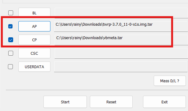add files in AP and CP - odin
