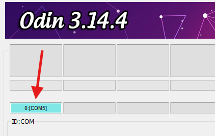 phone connected to odin