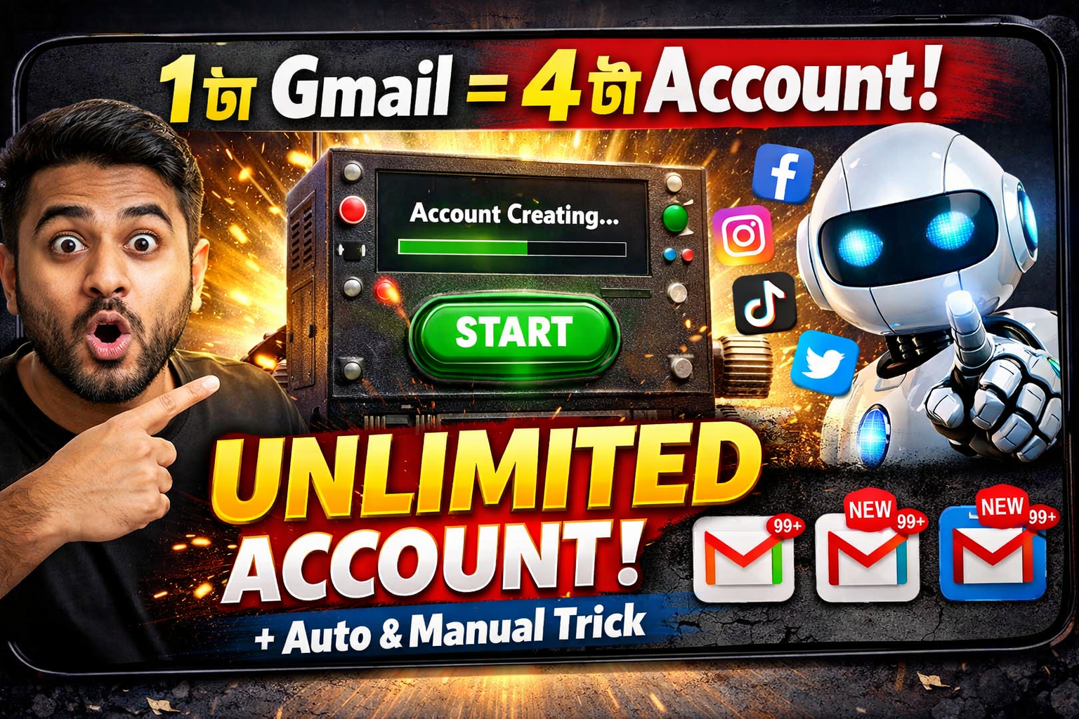 এক ক্লিকে Unlimited Social Media Account তৈরি করার সম্পূর্ণ গাইড (Auto + Manual) part 1