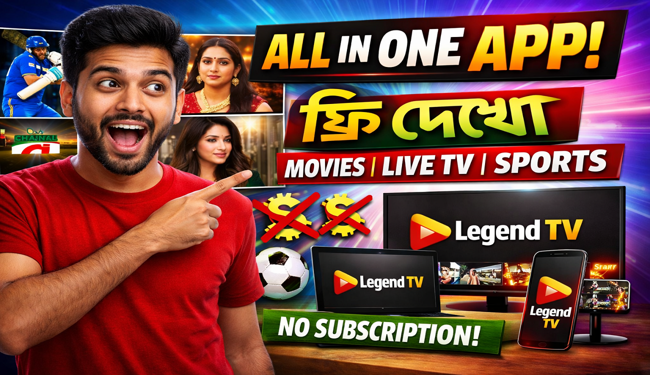 ফ্রি লাইভ টিভি, স্পোর্টস, নাটক, সিনেমা ও ওয়েব সিরিজ এক প্ল্যাটফর্মে!