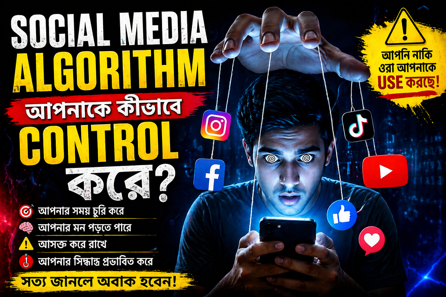 Social Media Algorithm আপনাকে কীভাবে control করে?