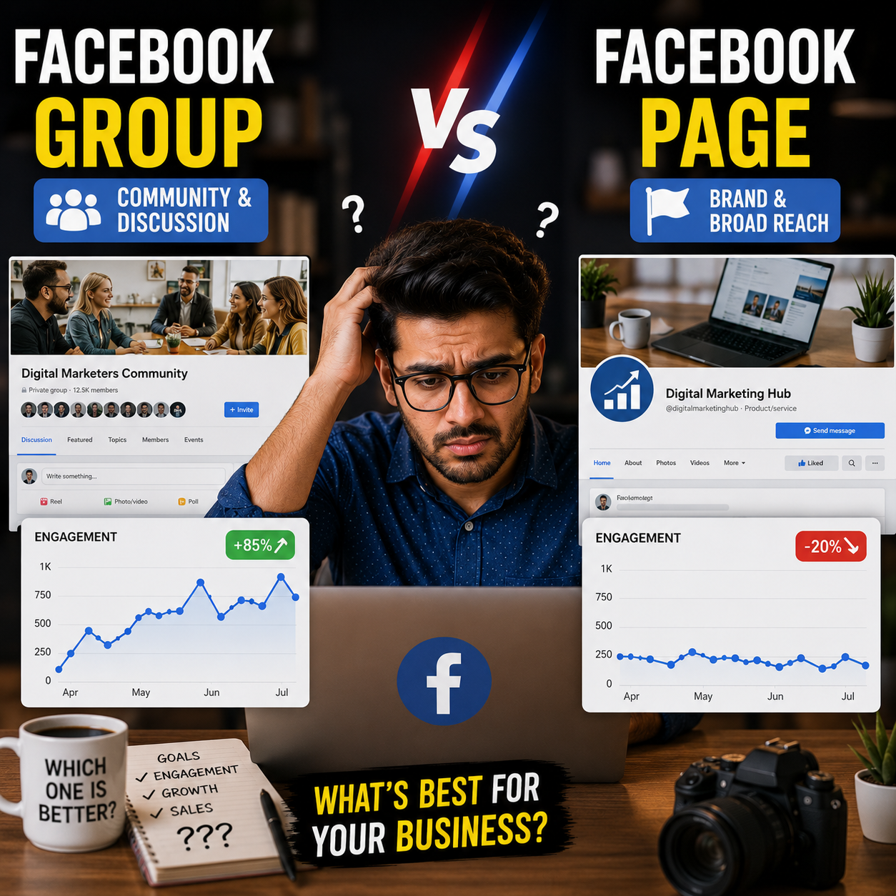 Facebook Group নাকি Page – কোনটা বেশি শক্তিশালী? আমি আগে উত্তরটা ভুল ভাবতাম