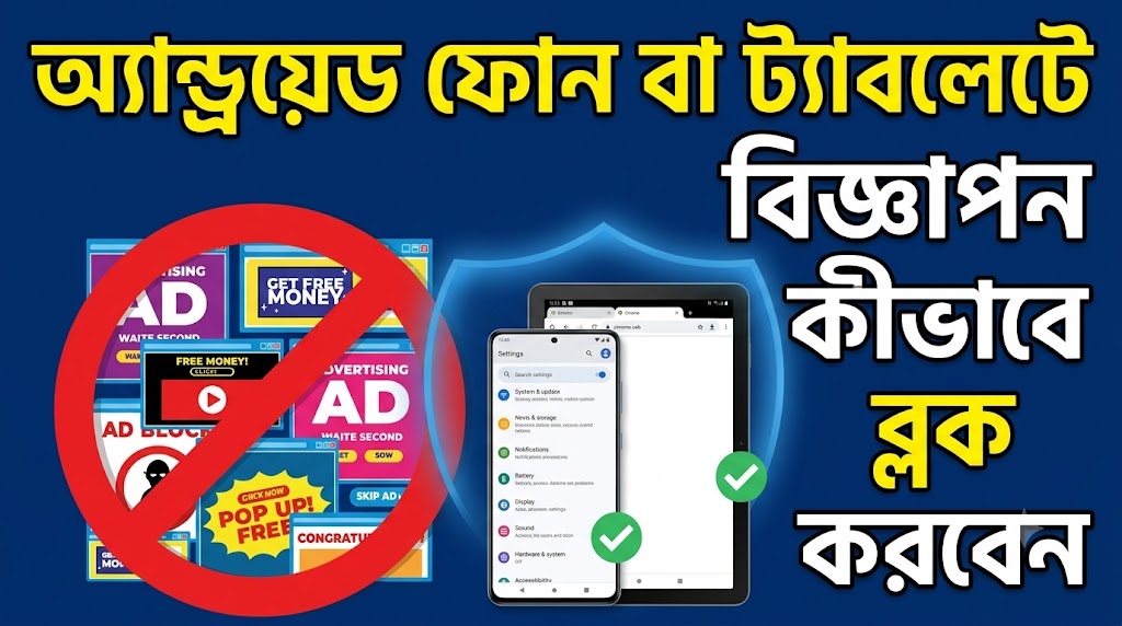 কীভাবে আপনার অ্যান্ড্রয়েড ফোন বা ট্যাবলেটে বিজ্ঞাপন (Ads) ব্লক করবেন?