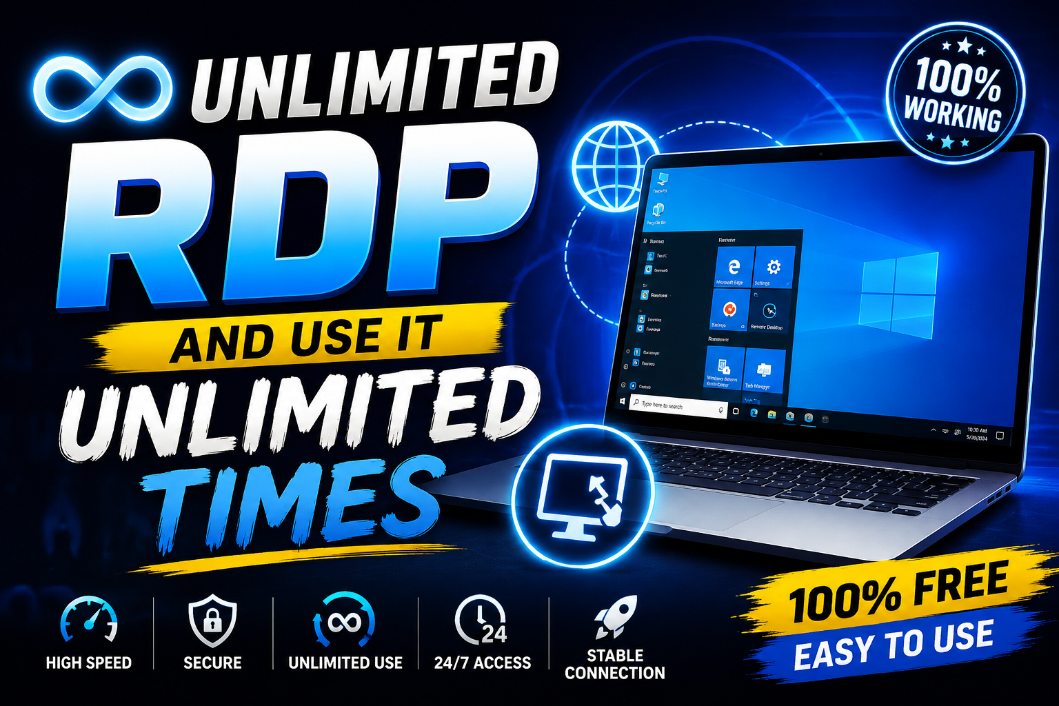 Free Windows RDP ব্যবহার করুন – যতবার ইচ্ছা নিন!